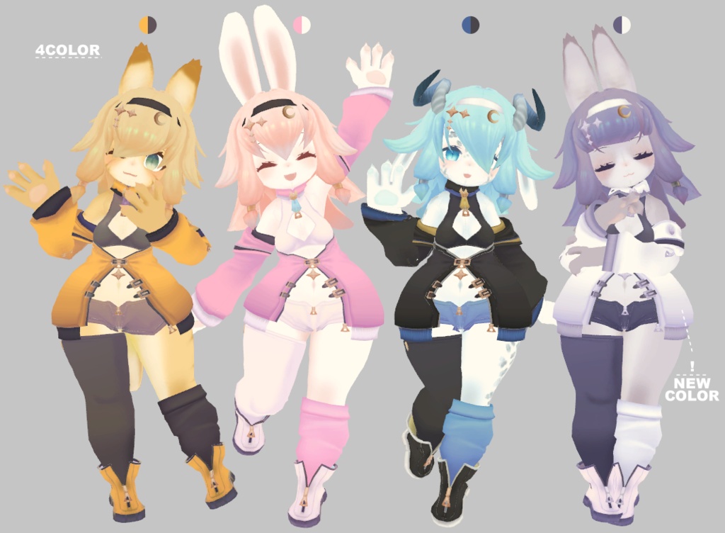 オリジナル3Dモデル【レディムーン】