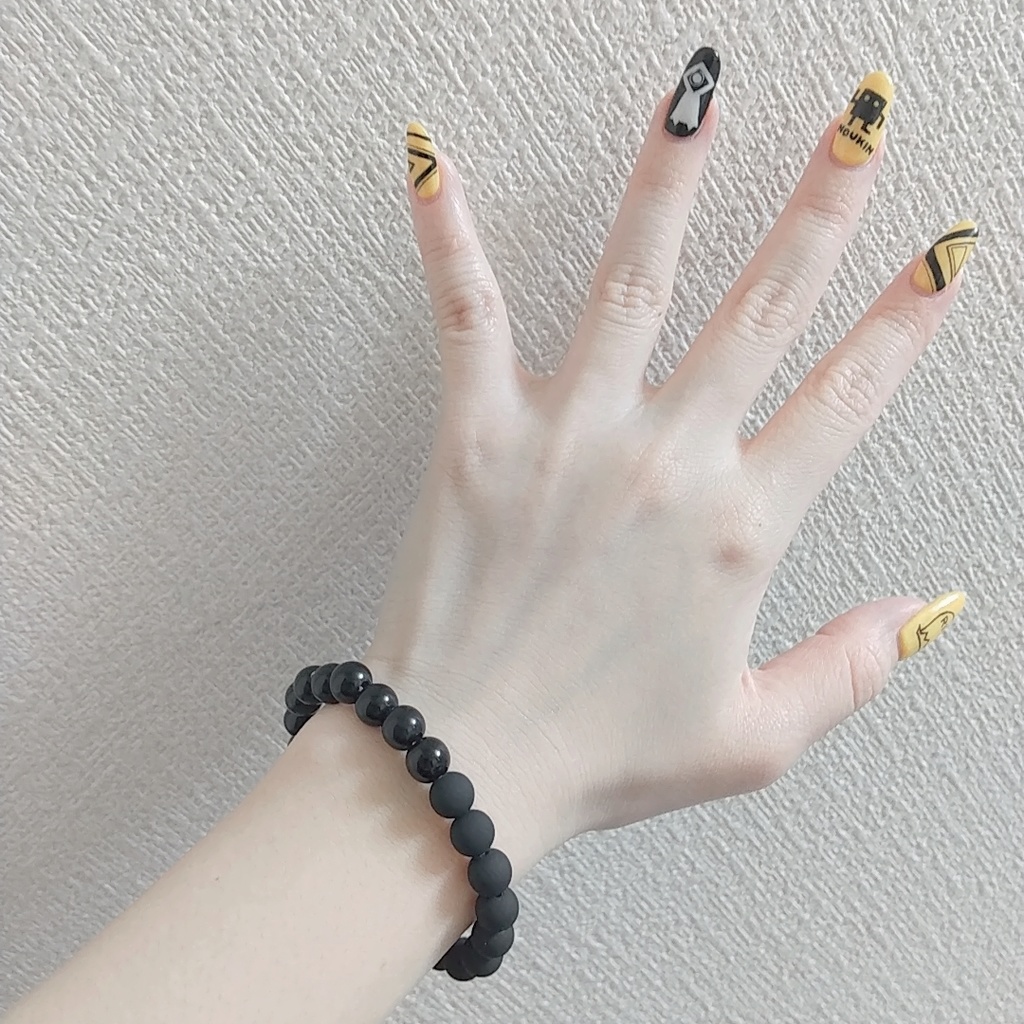 Half Black & Half Matte Black Bracelet