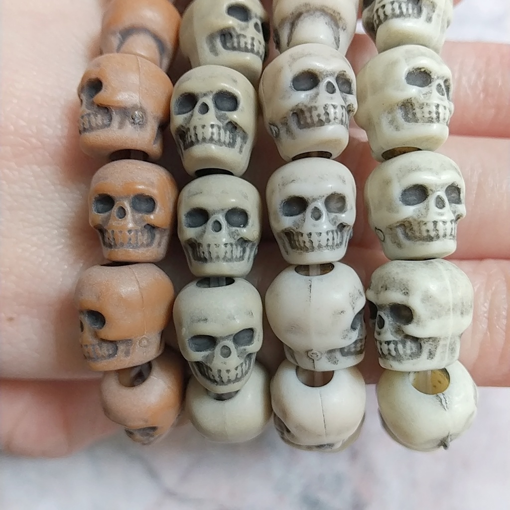 Army Dark Beige Skull Bracelet