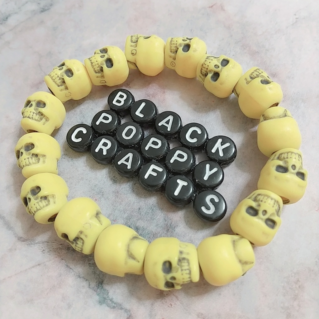 Smiley Yellow Skull Bracelet