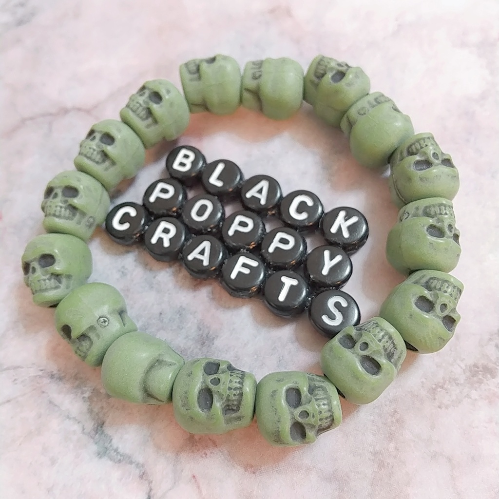 Zombie Green Skull Bracelet