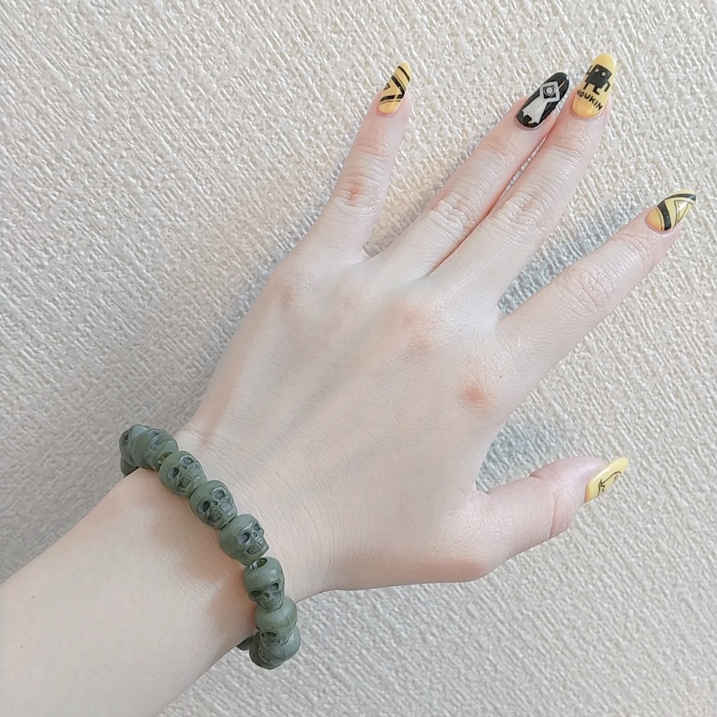 Ruins MossGreen Skull Bracelet