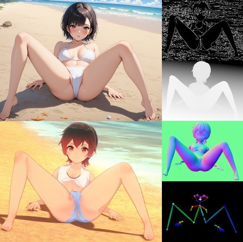 ControlNetの画像を生成するMOD(コイカツ!/コイカツ!サンシャイン用)