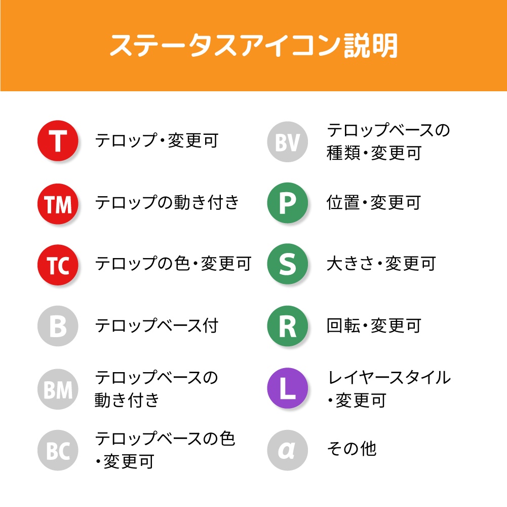 時短テロップ!mogrt-TM_ノイズ風に出現するテロップ(動き付き)