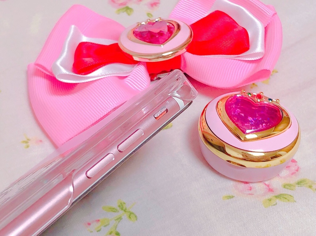 セーラームーン ちびうさ 変身 ハートグリッターケース iphone6/6s/7/8/X/XS