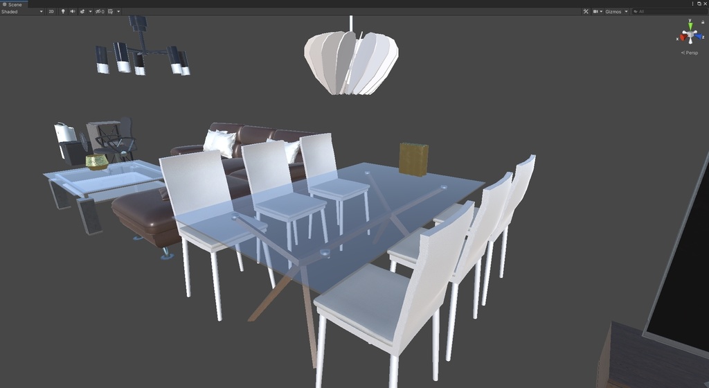 インテリアセット(Interior set)【VRChat想定】