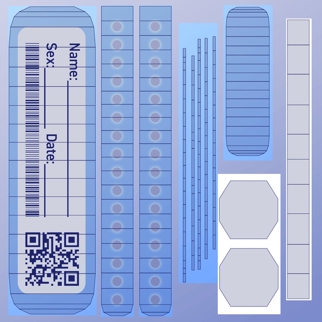 病院リストバンド (Hospital Wristband)【VRChat想定】