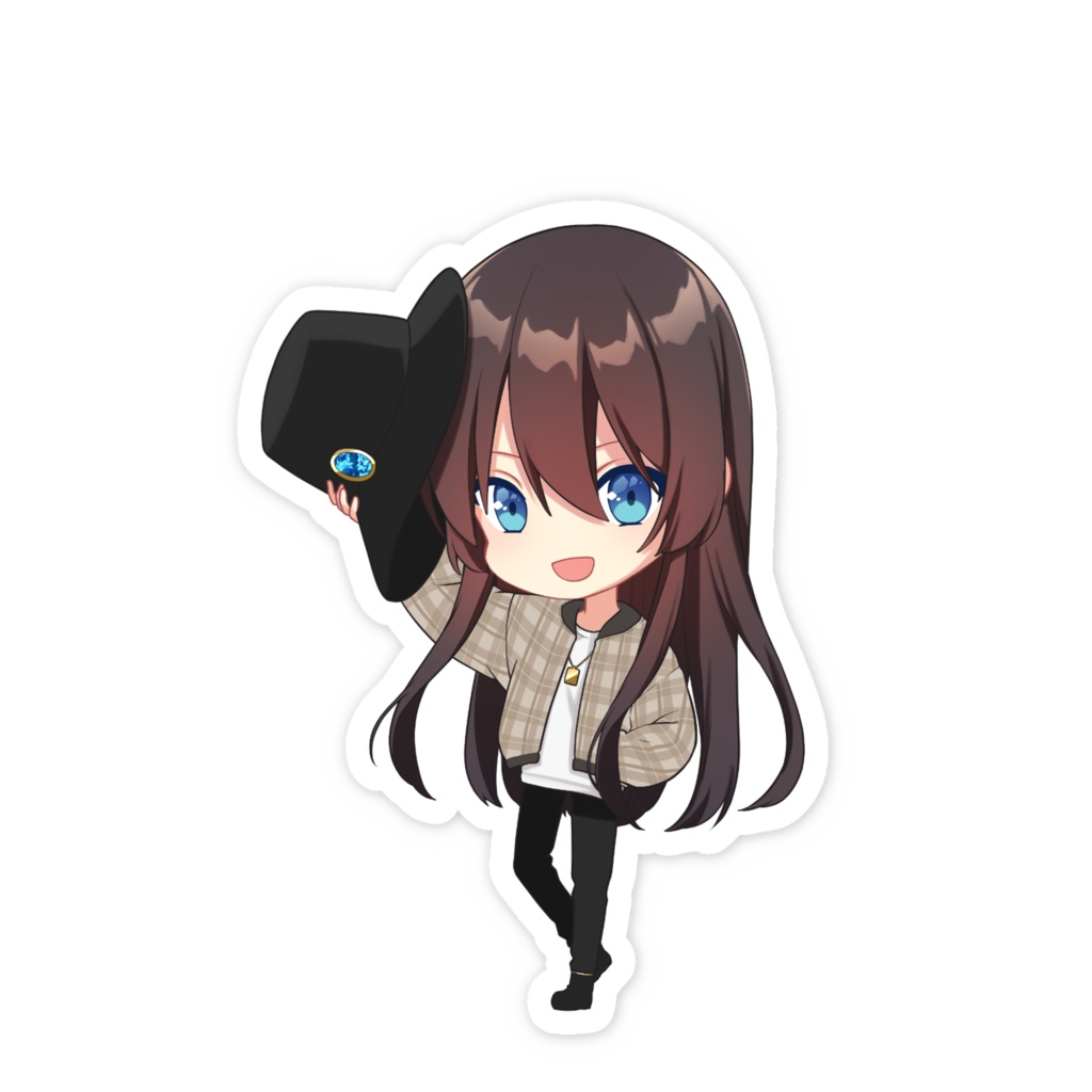 【オマケ付き!】藍衣タクト私服Ver. ミニステッカー