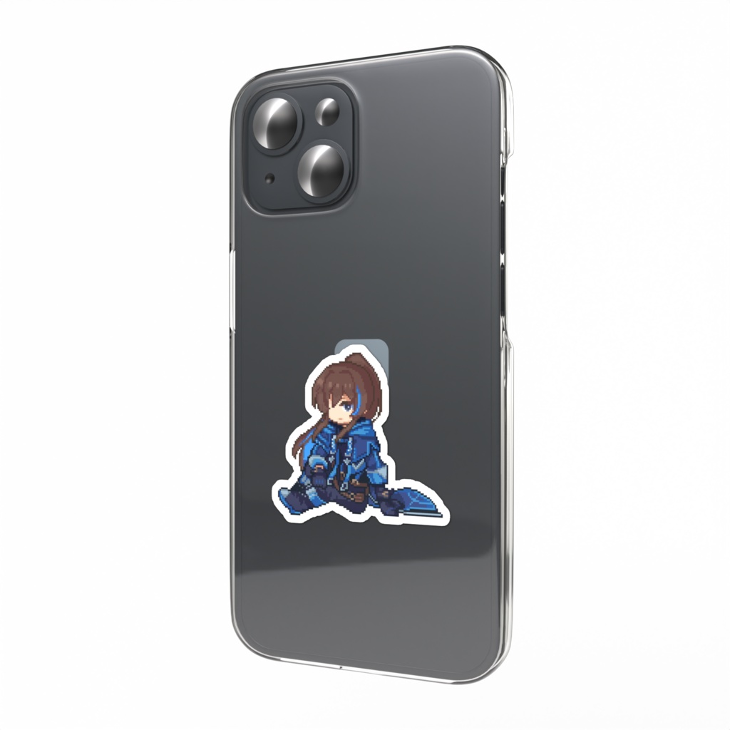 ドットイラスト　スマホステッカー（全2種）