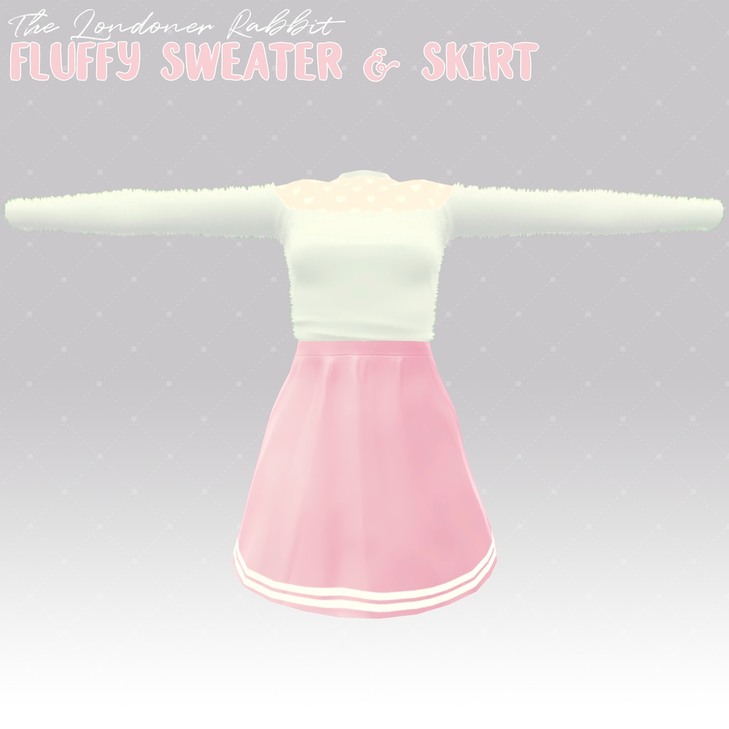 【LSBody】もふもふセーターとスカート / Fluffy Sweater & Skirt
