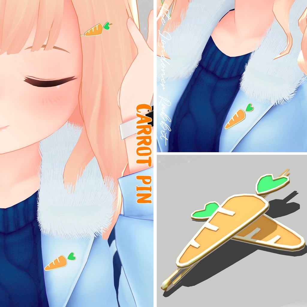  にんじんピン / Carrot Pin