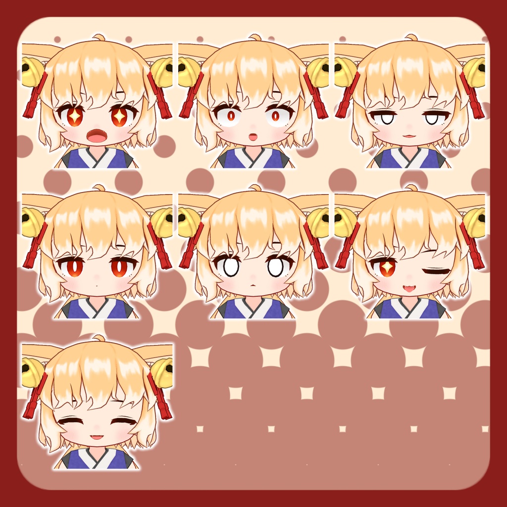 【無料】オリジナル3Dモデル「餡狐」