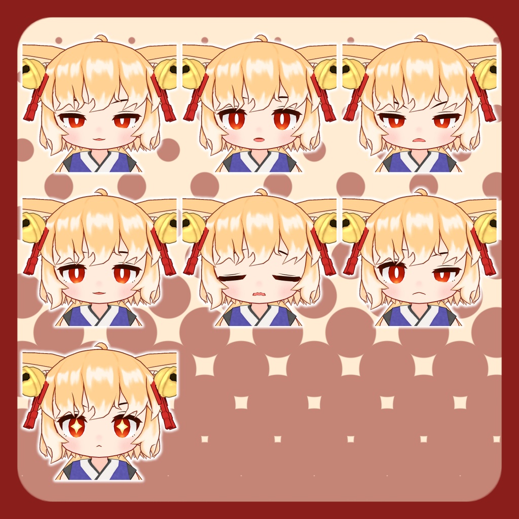 【無料】オリジナル3Dモデル「餡狐」