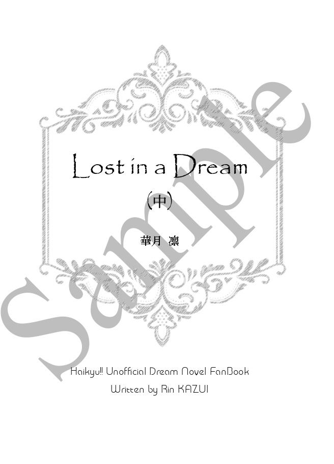 《あんしんBOOTHパック(ネコポス)発送》Lost in a Dream (中)【HQ!! 及川徹 夢小説本】※twstとのクロスオーバー