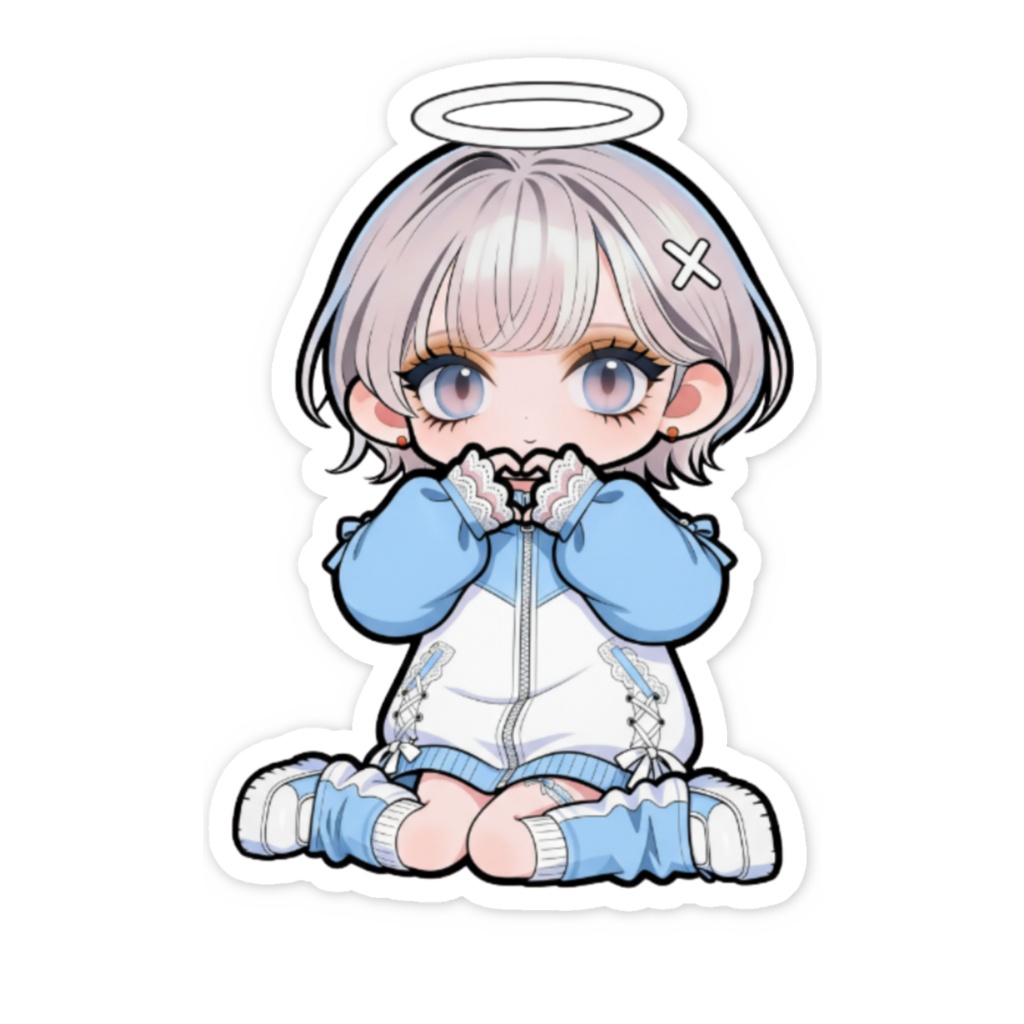 ちびサブカル天使ちゃんのスマホステッカー