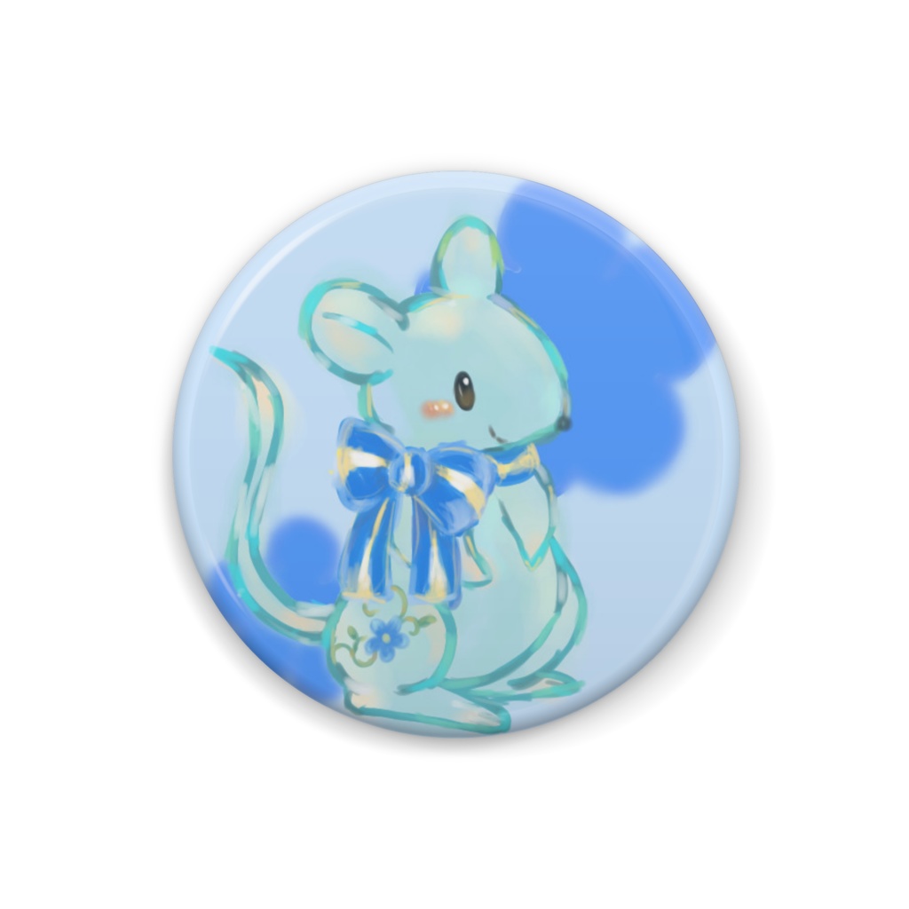 ねずみ年さん缶バッジ