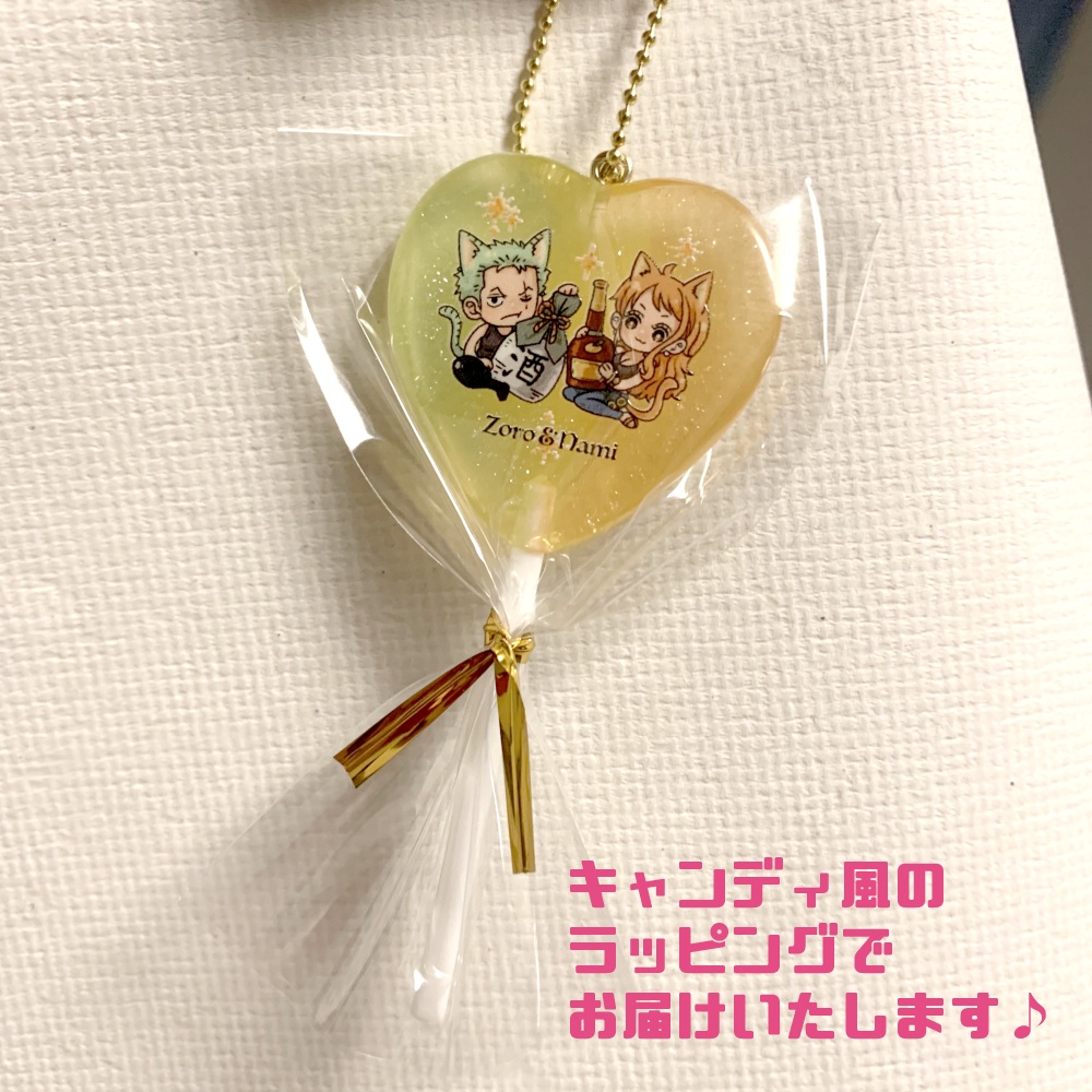ゾロ&ナミのペロキャンアクリルキーホルダー