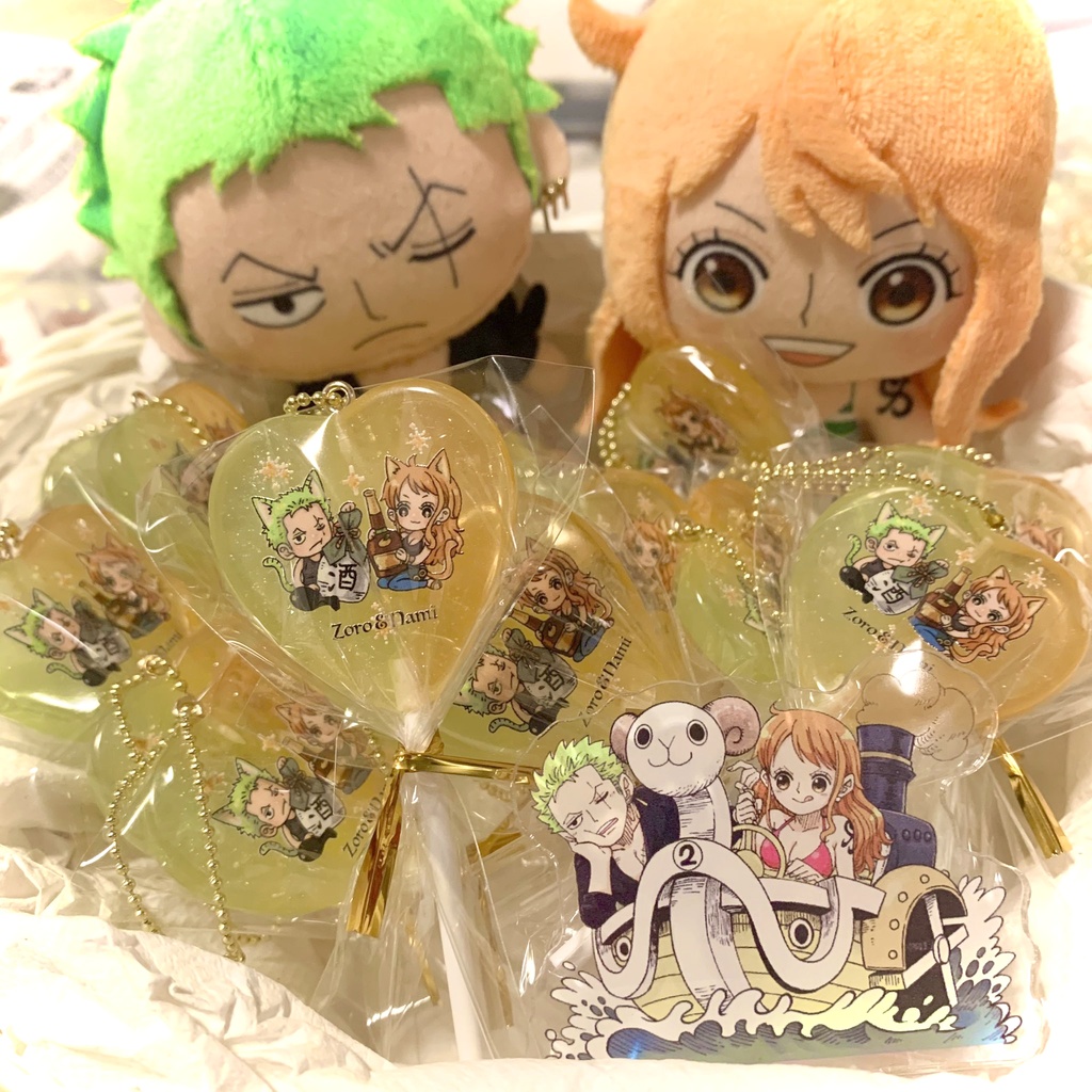 ゾロ&ナミのペロキャンアクリルキーホルダー