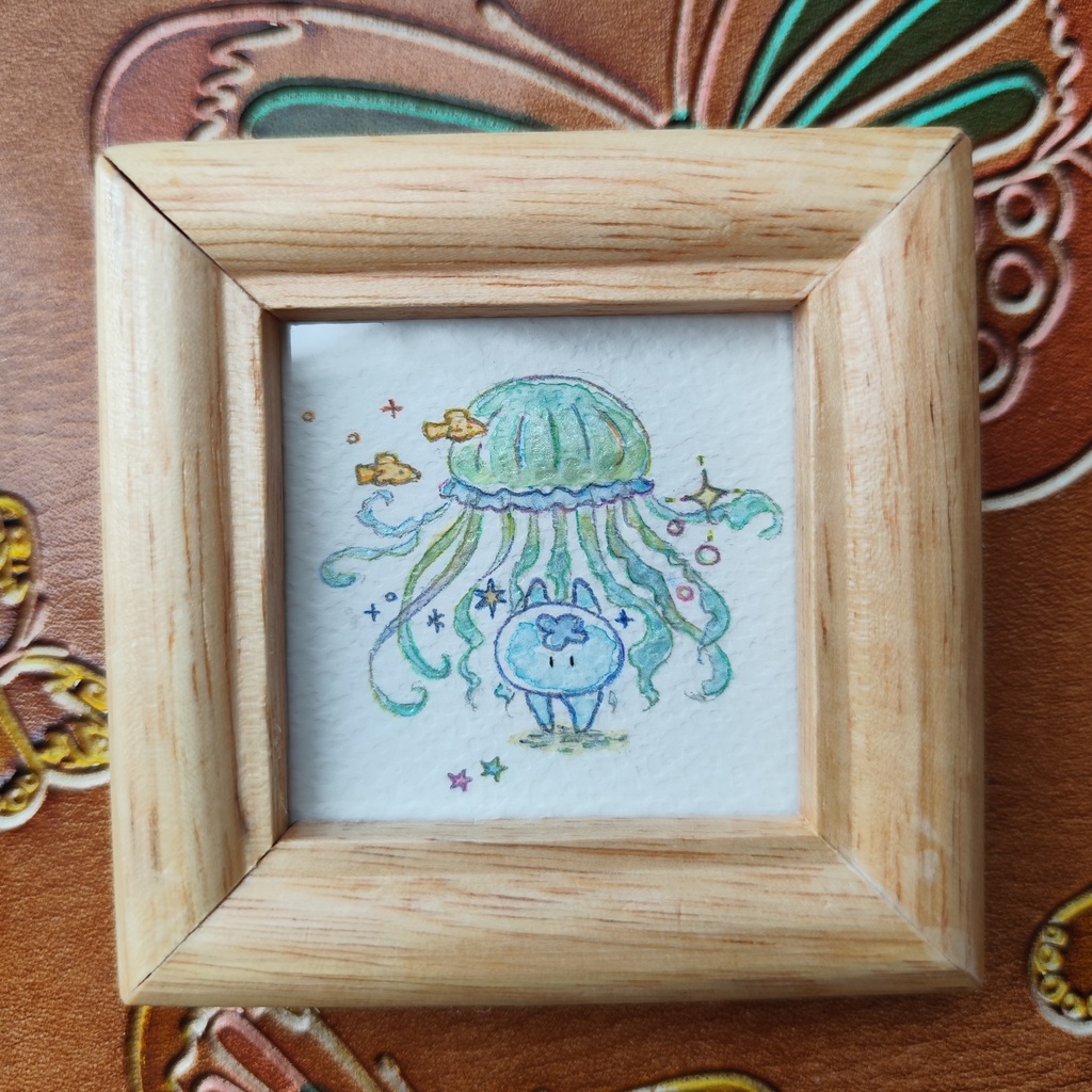 「ダンシングくらげくん」ミニ原画