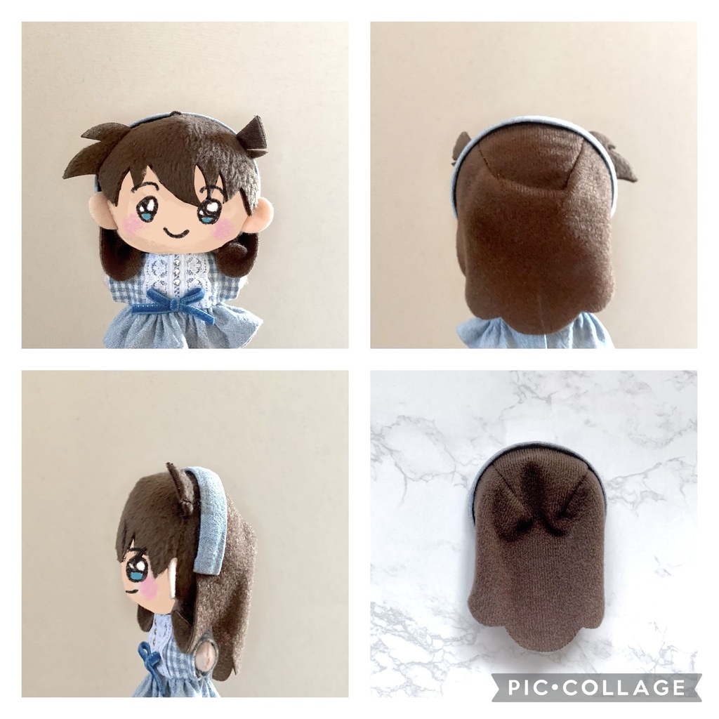 水色シャンブレー生地のおめかしset