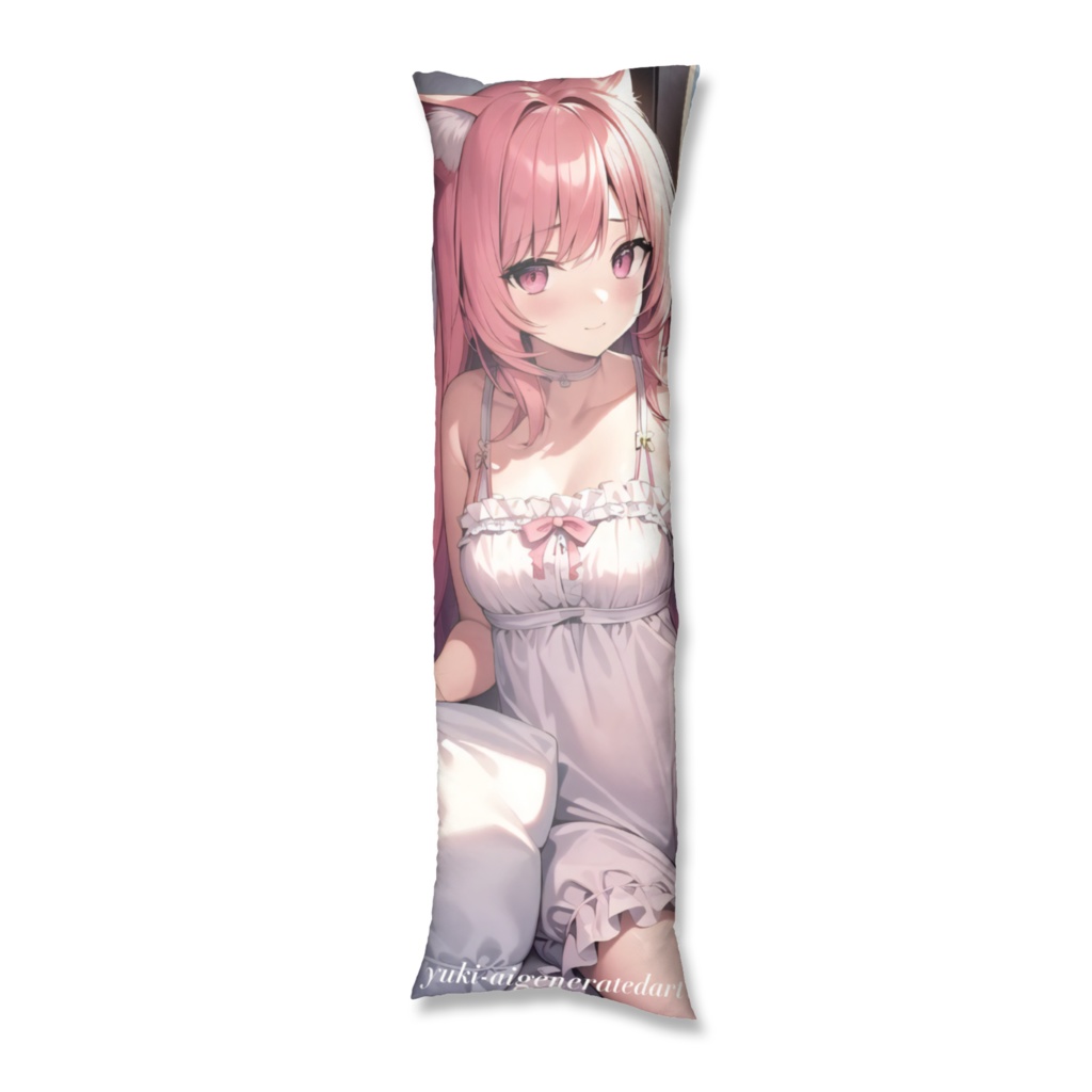 「Momoといっしょにまったり」抱き枕カバー- 500x1600(mm)DAKIMAKURA (Body Pillow Cover)