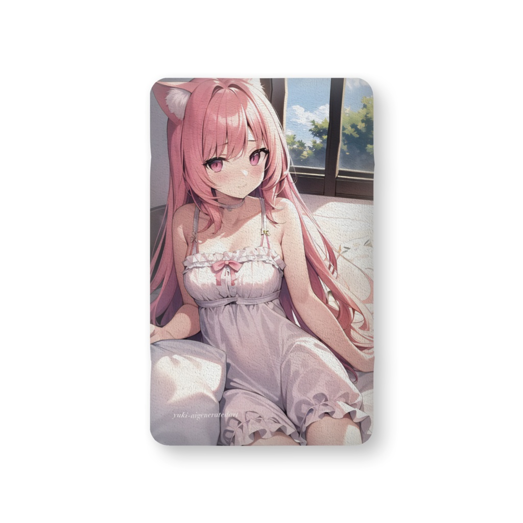 「Momoの癒し」ふかふかクッション - 中（H56×W36cm以内）Fluffy Cushion – Medium