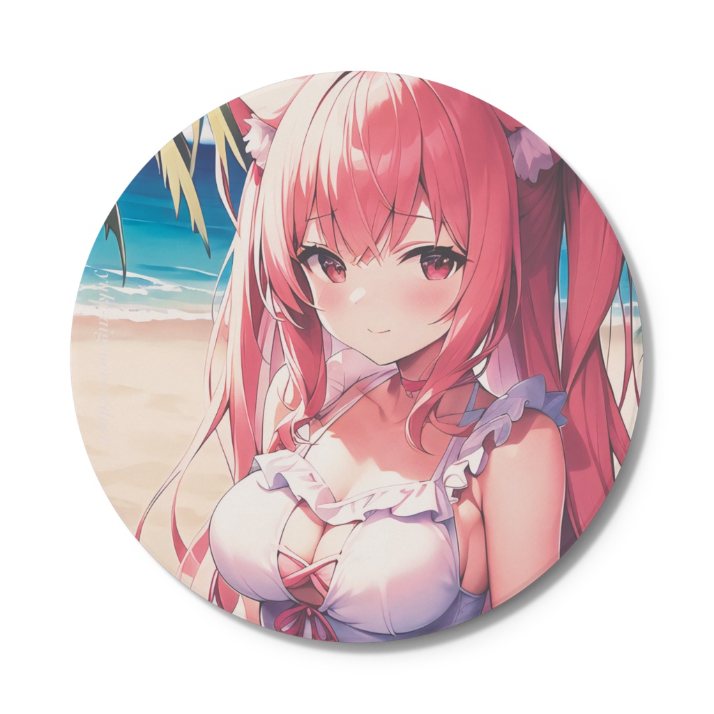 「Momoといっしょ」コースター - 円形  Round Coaster – for drinks