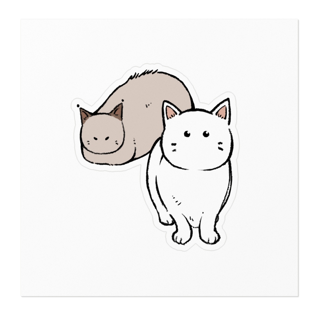 我が家の猫 ステッカーB