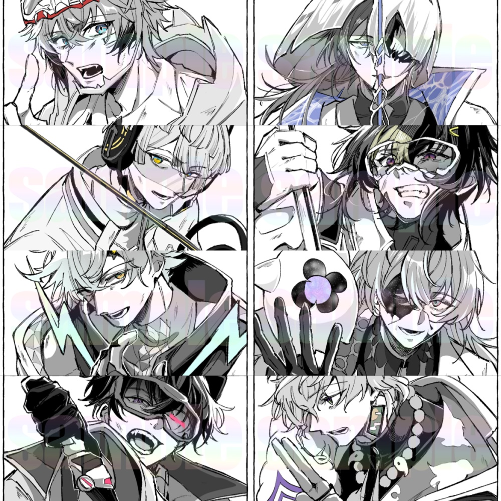 MECHATU-A  /  一コマカード8枚セット