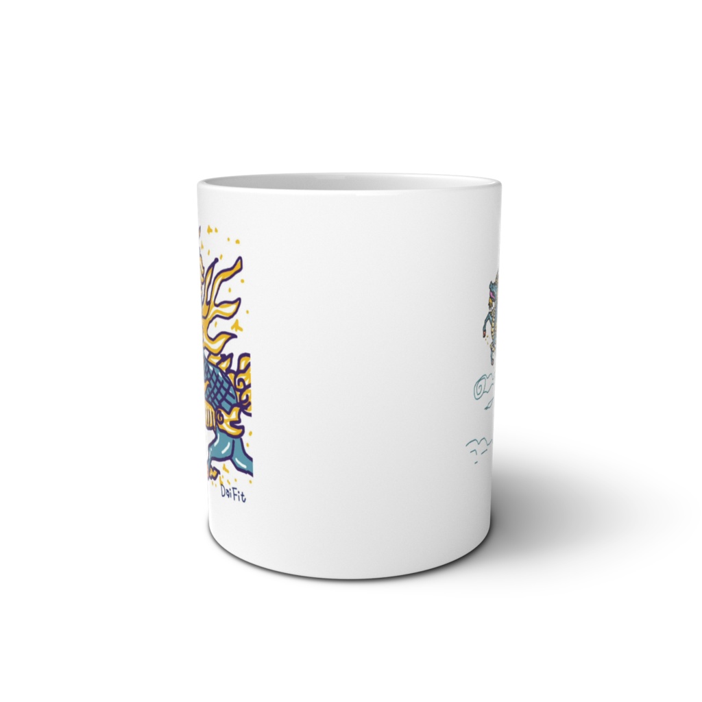 2024 1月名古屋お話会記念 麒麟と父ちゃんマグカップ