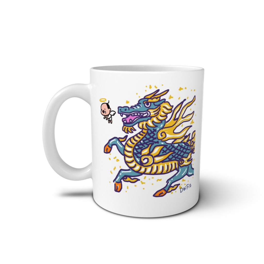 2024 1月名古屋お話会記念 麒麟と父ちゃんマグカップ