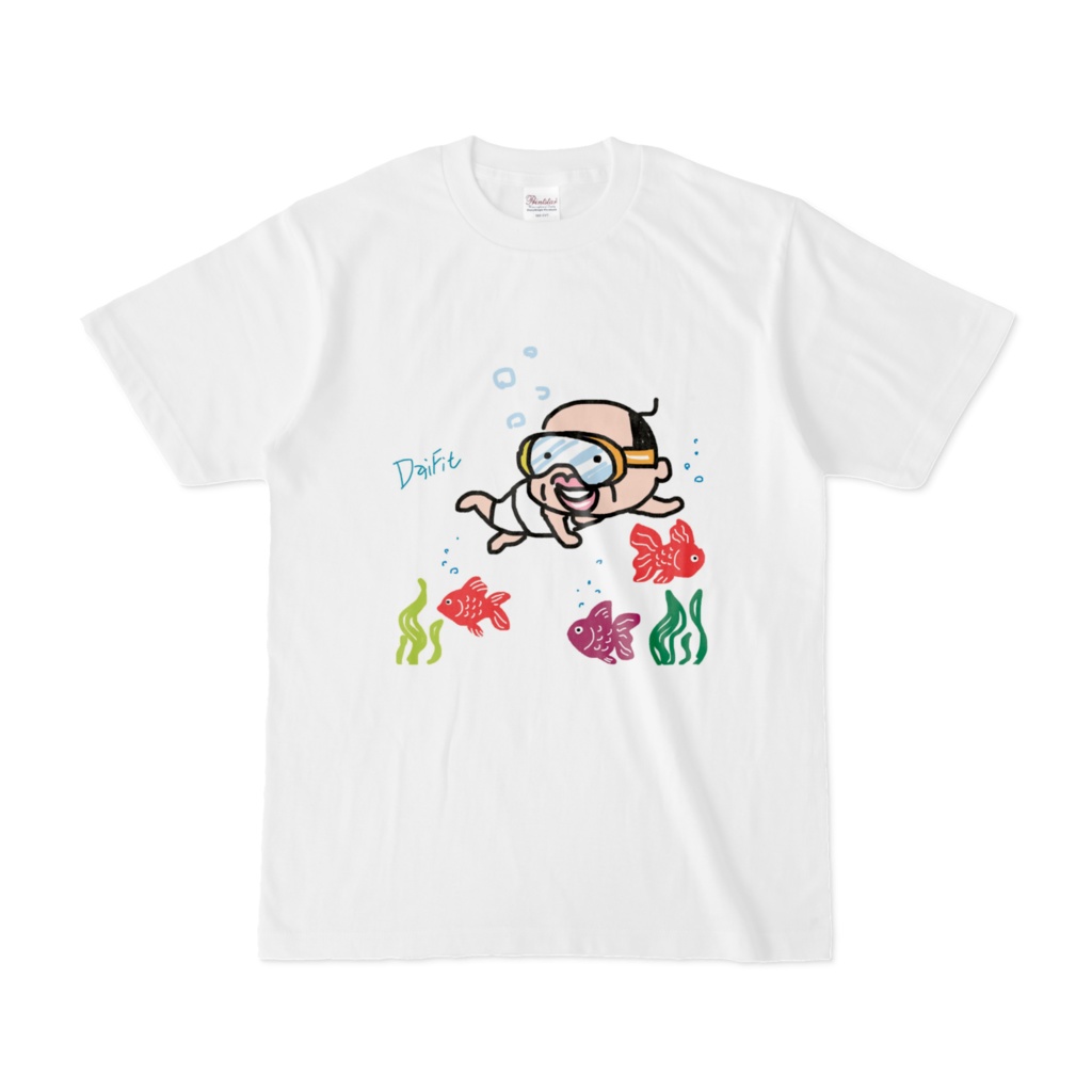 金魚と父ちゃんTシャツ