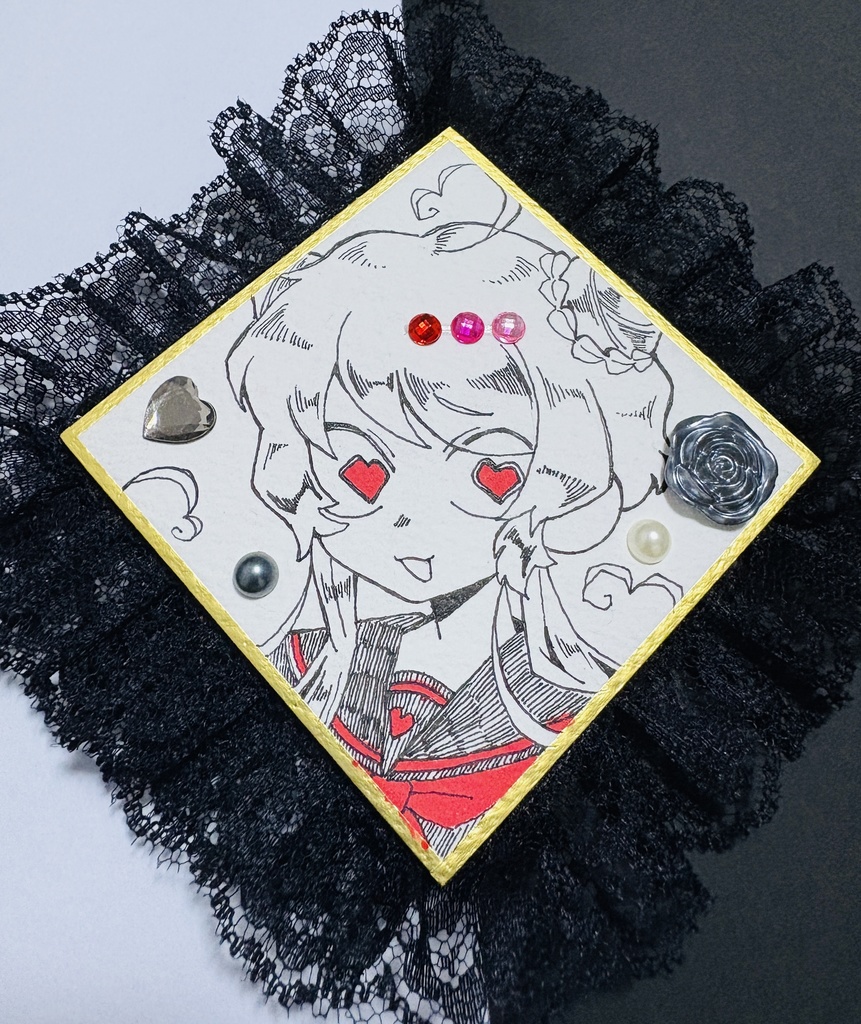 超ミニデコ色紙 OC 【粉骨朱華】