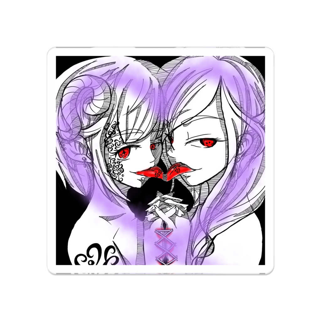 貴女と繋がりたい  アクリルバッチ