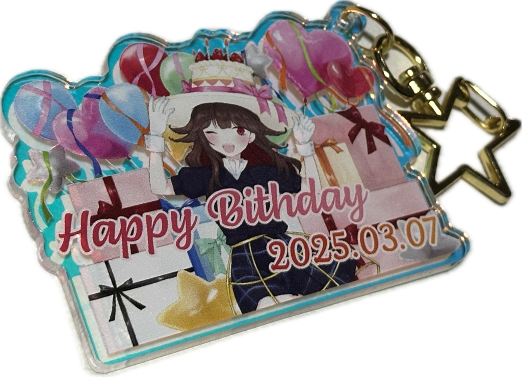 るかふぁる誕生日記念②オーロラアクリルキーホルダー