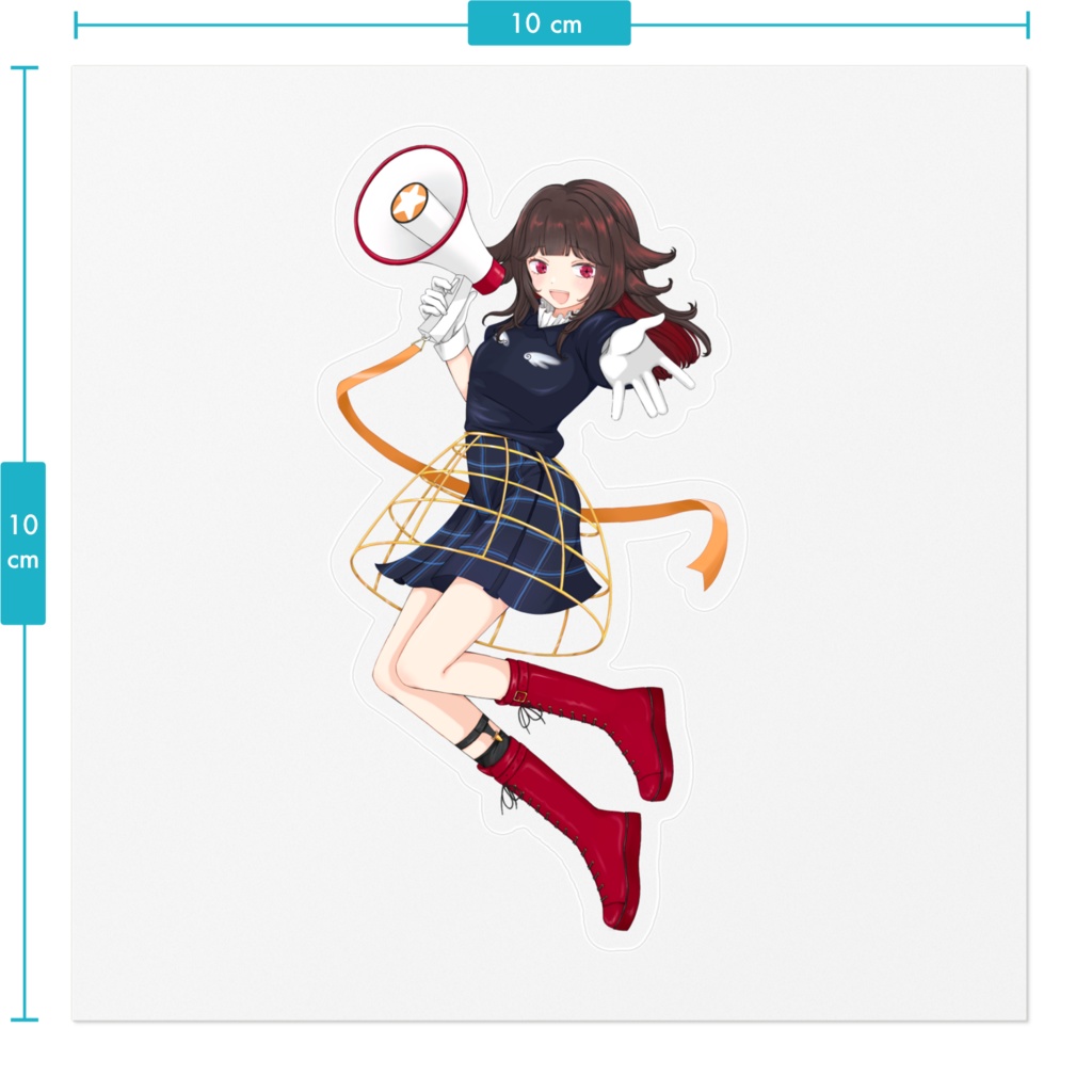るかふぁる大きめクリアステッカー
