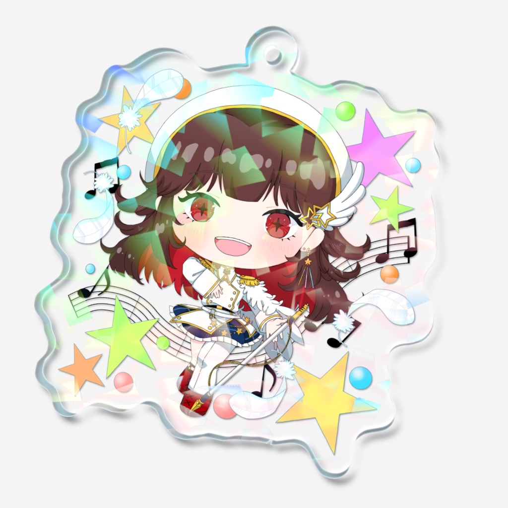 ホログラムアクリルキーホルダー(1周年記念ミニるかふぁる)