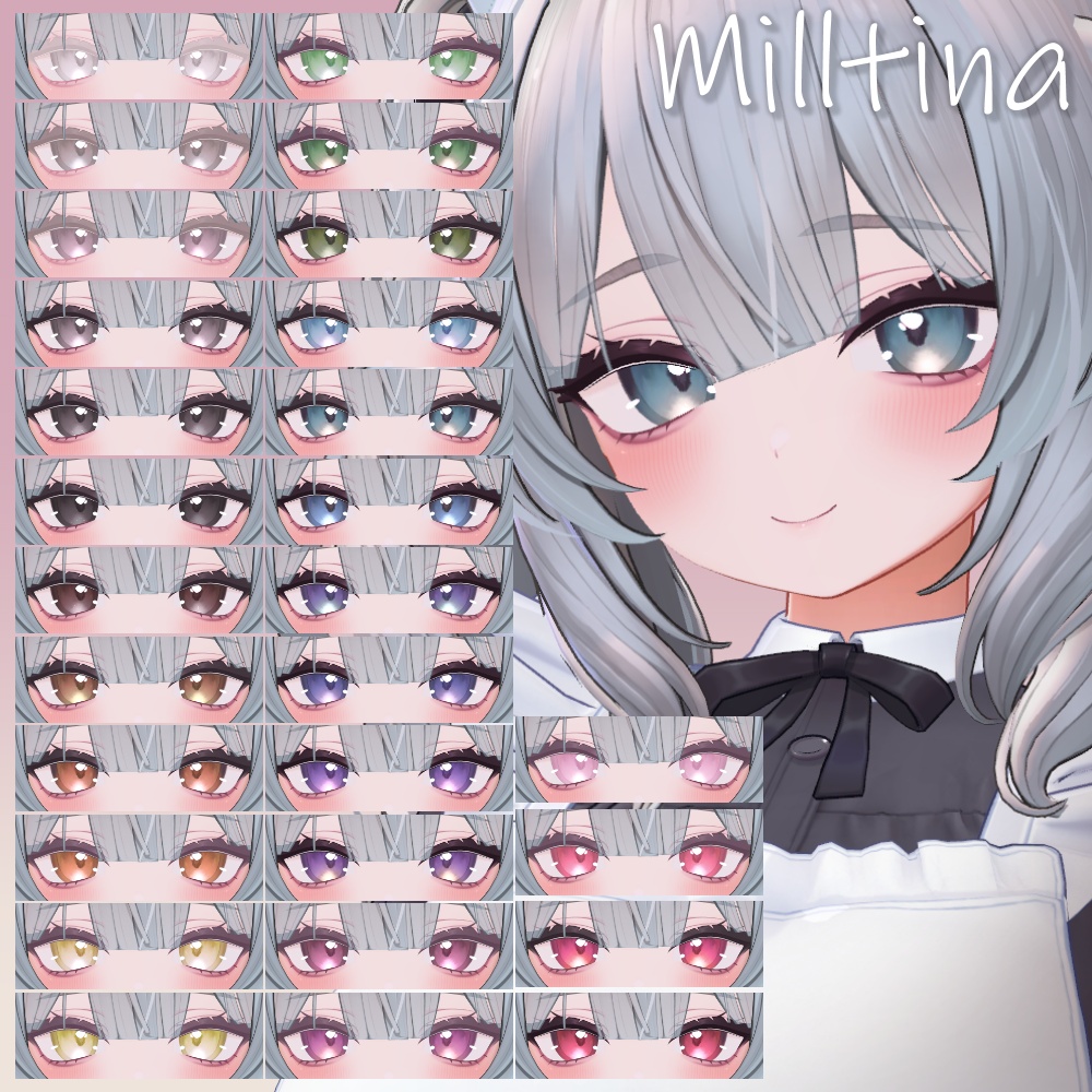【📢セール】【10avatar】病みかわ双子Makeup&Eyetexture【28Color】