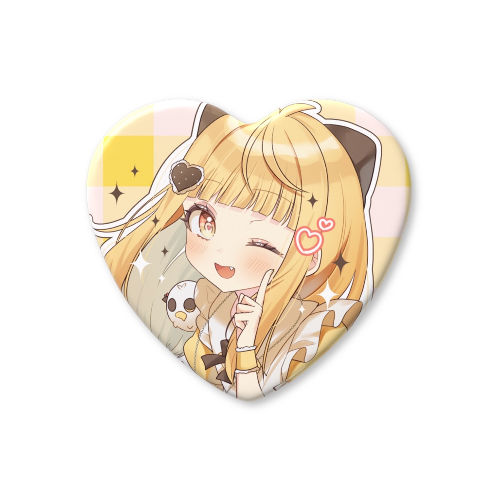 練切ゆづ◆ver3.エプロンドレス ハート缶バッジ