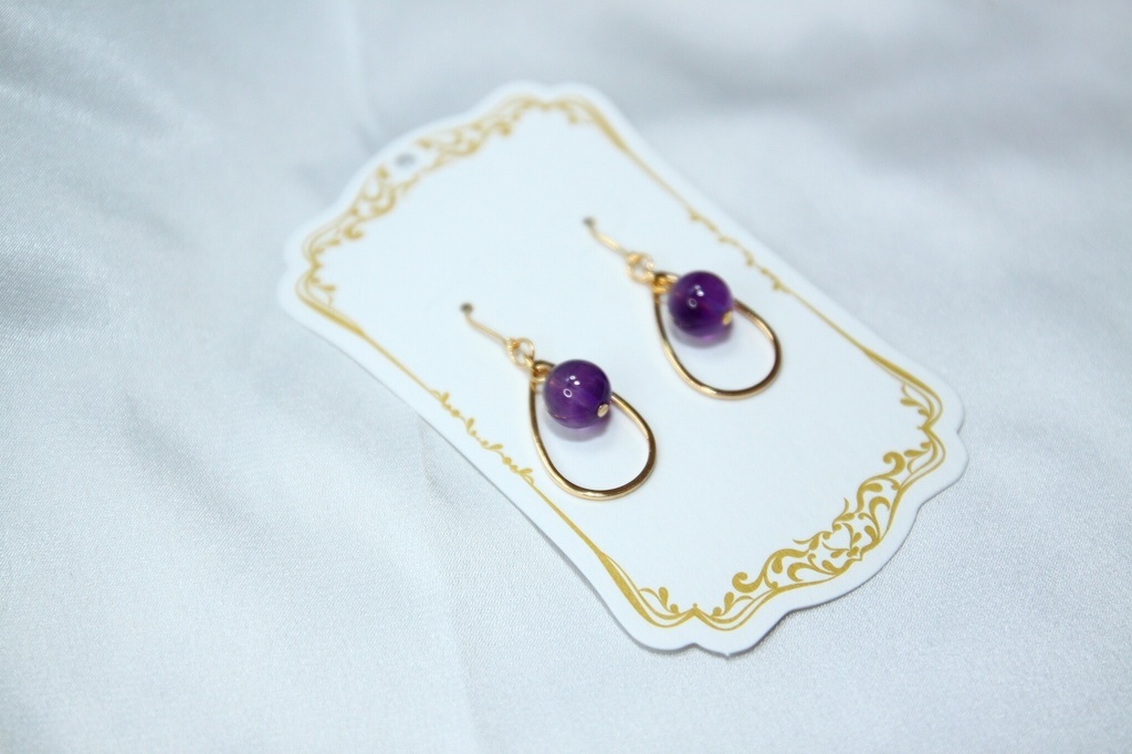 アメジストのピアス&イヤリング