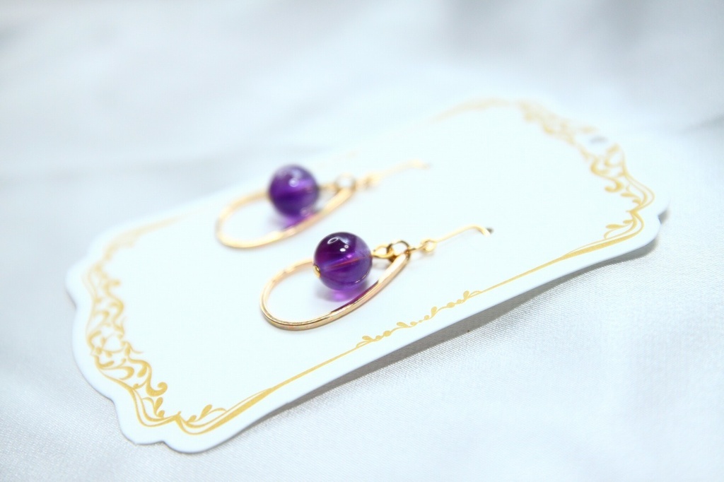 アメジストのピアス&イヤリング