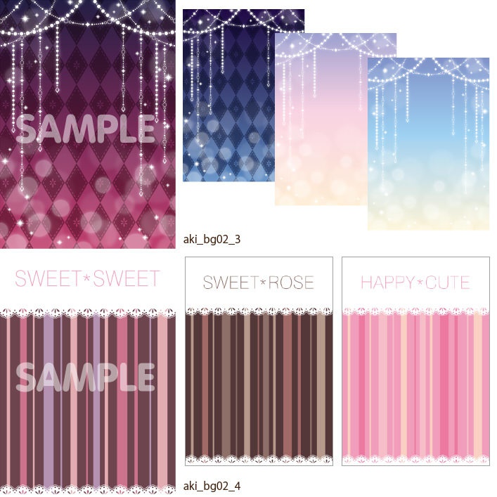 デザイン背景素材集:02 アンティーク