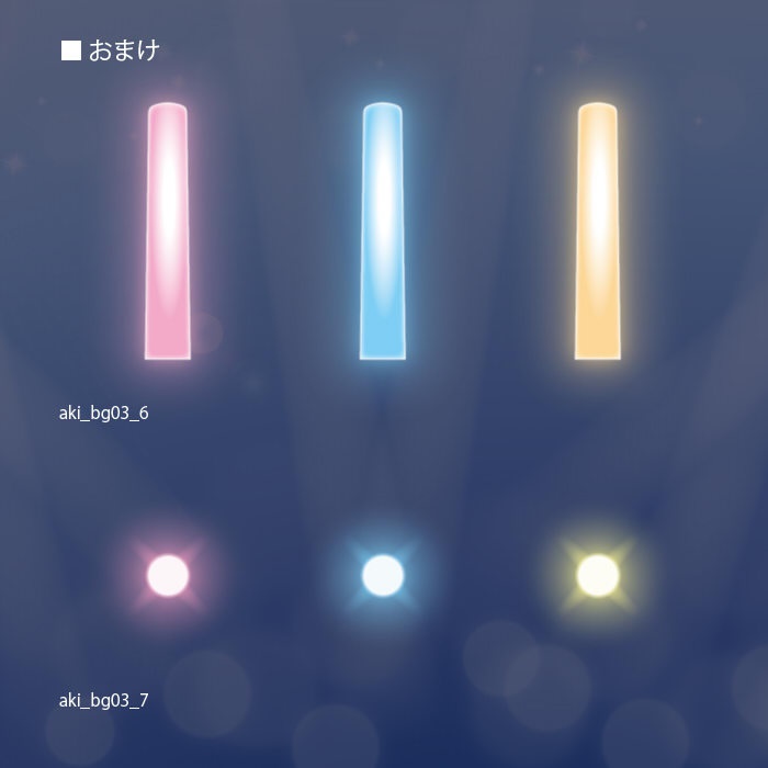 デザイン背景素材集:03 アイドル