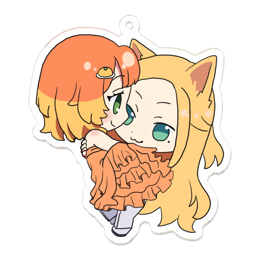 削れにくいかにゑ子アクキー
