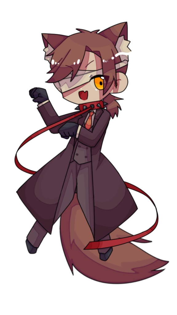 しっぽチャームアクキー