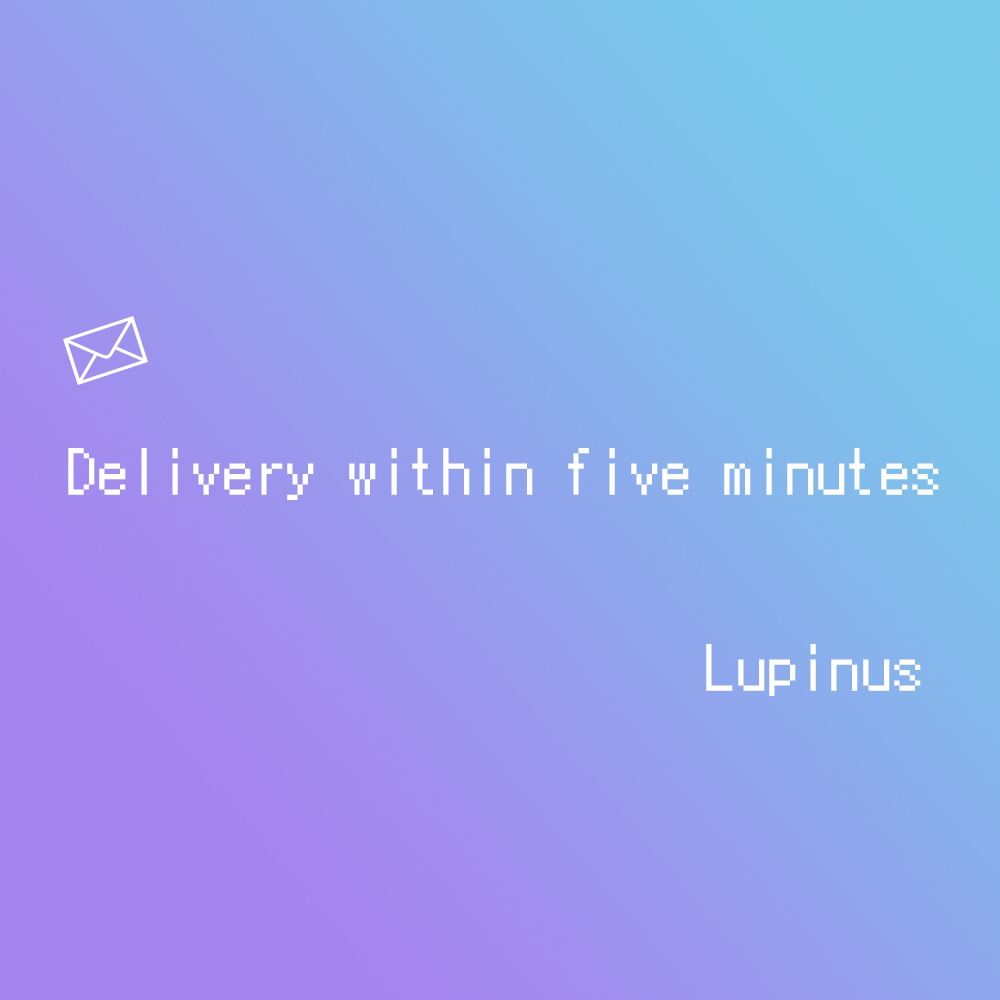 Delivery within five minutes