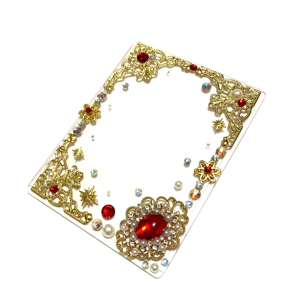 2.硬質カードケース シャイニーレッド