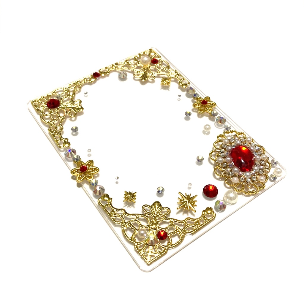 2.硬質カードケース シャイニーレッド