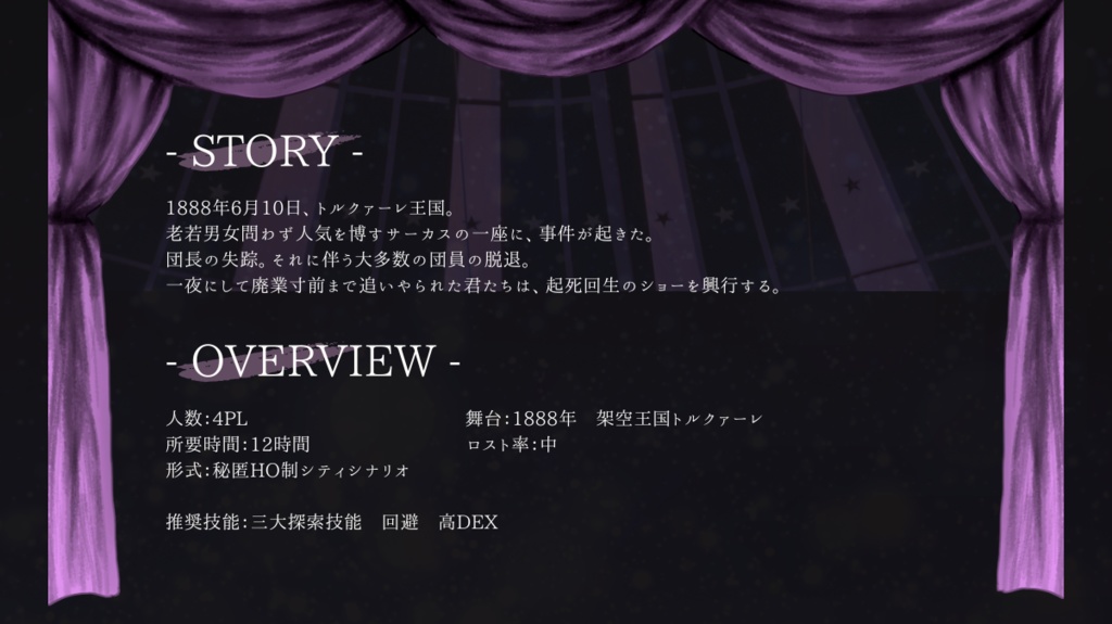 【CoC6】綺羅、エトワール【SPLL:E194485】