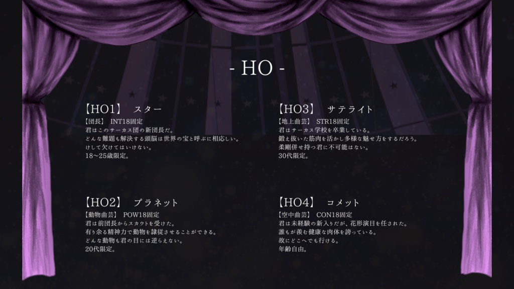 【CoC6】綺羅、エトワール【SPLL:E194485】